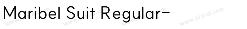 Maribel Suit Regular字体转换